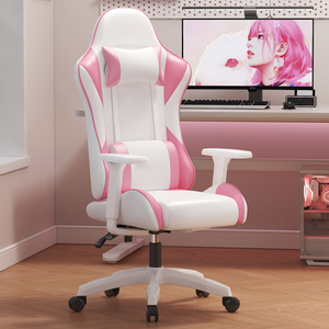 Silla de Juego para Deportes Electrónicos, Cuero Ultrafino, Respaldo Alto Ergonómico, Soporte Lumbar, Espuma de Alta Elasticidad, Altura Ajustable Moderna - Product Image 5