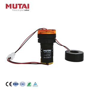 MUTAI Voltí<span class=keywords><strong>metro</strong></span> <span class=keywords><strong>Digital</strong></span> <span class=keywords><strong>Redondo</strong></span>/Cuadrado de 22mm 100A AC 50V - 500V con Pantalla LED e Indicador de Corriente y Voltaje - Product Image 5