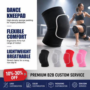Rodilleras Anticolisión <span class=keywords><strong>de</strong></span> Esponja Gruesa con 10%-30% <span class=keywords><strong>de</strong></span> Descuento para Baile, Voleibol y Patinaje, Venta al por Mayor en Stock - Product Image 1