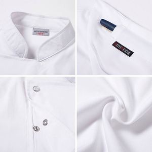 Uniforme de Chef para Mujer, Diseño Moderno, Manga Corta, para Camarero/a, Cocina, Pizzería, Restaurante, Color Morado - Product Image 2