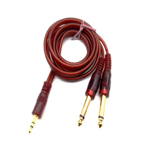 Kabel Stereo Jack 3.5 mm Male ke 2 Male 6.35 mm, Kabel TRS 3.5 ke 6.35 Y
