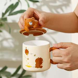 Mug Ours <span class=keywords><strong>Coquin</strong></span> Lelyi – <span class=keywords><strong>Cadeau</strong></span> <span class=keywords><strong>Saint</strong></span>-<span class=keywords><strong>Valentin</strong></span> et Anniversaire pour Filles - Product Image 2