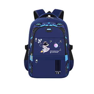 Sac à dos d'étudiant tendance de style nouveau, astronaute de dessin animé, double épaule, sac d'école imperméable - Product Image 4