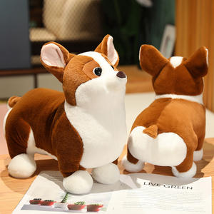 Juguete de peluche corto de cachorro Corgi simulado transfronterizo, muñeco de mascota para niños, almohada para <span class=keywords><strong>dormir</strong></span> de animal de peluche, venta al por mayor 31-50cm - Product Image 1