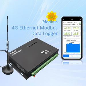 เครื่องบันทึกข้อมูล 4G Modbus Ethernet, เครื่องบันทึกข้อมูลอุตสาหกรรม Modbus สำหรับการตรวจสอบศูนย์ข้อมูลในห้องเซิร์ฟเวอร์ - Product Image 1