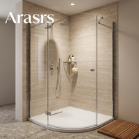Receveur de douche familial en marbre cultivé beige, surface antibactérienne, hygiénique pour usage quotidien, vente en gros