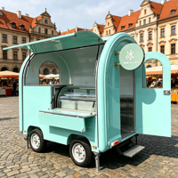 Chariot de service extérieur miniature personnalisable, remorquable, camion de restauration mobile, équipement de cuisine complet inclus pour le café, la pizza et la restauration