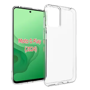 Slim Soft Transparent TPU Frame Scratch Resistant PC Shockproof Clear Phone Case For Moto G Play 4G G Power 5G Moto G 5G 2024