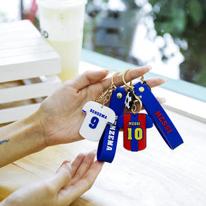 Prix d'usine Promotionnel Football Personnalisé PVC Porte-clés 2D 3D Silicone Porte-clés - Product Image 3
