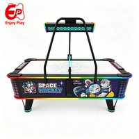 Machine de jeu de hockey sur air en métal de haute qualité à monnayeur, équipement de divertissement intérieur avec éclairage LED et prise en charge de l'espagnol pour les centres de divertissement familial (FEC)