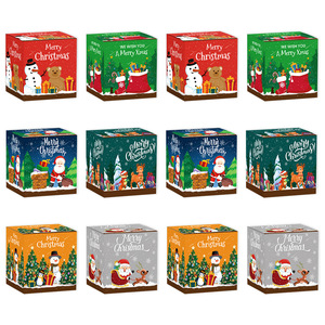 Nouvelles décorations de boîtes cadeaux de Noël, clips pour bonbons et friandises en forme de bonhomme de neige, emballages en papier pour cadeaux, fournitures pour fêtes - Product Image 5