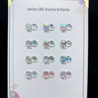 Vente en gros, échantillon gratuit, gel pailleté Aurora série 280, 12 couleurs, gel UV LED pour salon de manucure et manucure DIY