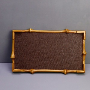 Chinese Style Rectangular Bamboo <b>Tea</b> <b>Tray</b> With Woven Design For <b>Tea</b> Serving And Storage Table Use - Product Image 4
