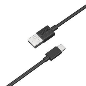 ESEEKGO G-02AB 3A Fast <b>Charging</b> USB to Type-<b>C</b> Data Cable 1M 3.3FT Black USB-A to USB-<b>C</b> Charger for Cellphones Digital Devices - Product Image 1