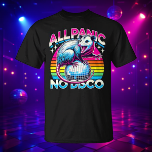 Camiseta All Panic No Disco Opossum para adultos, talla pequeña, manga corta - Product Image 3