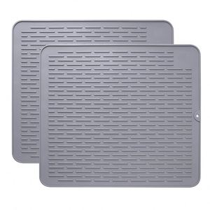 Tapis de séchage pour vaisselle LA Kitchen, résistant à la chaleur, en caoutchouc, pour évier, dessous de plat en silicone pour comptoir de cuisine - Product Image 1