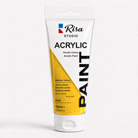 Peintures acryliques Risa Studio en tubes de 75 ml, 37 couleurs vibrantes pour débutants, adultes, peinture artistique DIY, fournitures pour toile, bois, pierre, artisanat