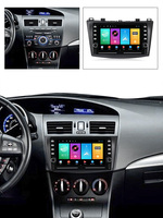 MEKEDE-D Android 9 4Core 1 + 16G Voiture Audio Vidéo Lecteur DVD pour Mazda 3 2010 2011 2012 WIFI GPS Radio Stéréo BT 4G