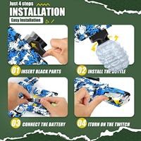 KK Nouveau pistolet à billes de gel AK47, pistolet à eau électrique, jeu en plein air, rechargeable, automatique, blaster, matériau souple pour garçons