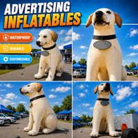 Perro Inflable Gigante Personalizado, Mascota Inflable Promocional de Dibujos Animados, Perro Inflable para Eventos Comerciales y de Marca