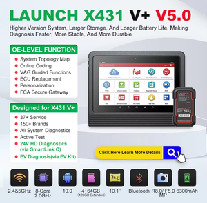 Launch X431 PRO3 V+ 5.0 Online Coding OE-Level Function 37+ Service <b>Scanner</b> Automotriz Automotive Diagnostic <b>Scanner</b> Tool - Product Image 2