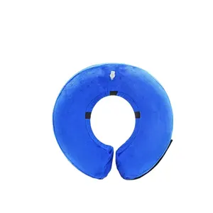 Beile Wholesale PVC Flocking O Shape Inflatable Pet Neck Pillow