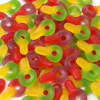 Bonbons gélifiés Halal OEM personnalisés en boîte métallique, oursons gélifiés à marque privée, bonbons en gros