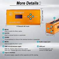 Reproductor de Música y Grabador DMX Pknight DR MP 1024, 2 Universos, 255 Programas, microSD de 32GB, Metálico, 1024 Canales, Salida de 2 Canales, Múltiple