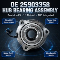 Ensemble de roulement de moyeu de roue avant avec capteur ABS OE 25903358 pour Chevrolet Captiva Opel Antara, pièces de rechange pour châssis de voiture
