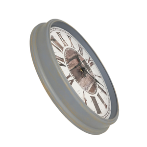 레트로 농촌 스타일 골동품 단일 얼굴 바늘 디스플레이 간단한 골동품 스타일 장식 벽 시계와 12 인치 석영 벽시계 - Product Image 5