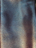 Tissu de robes Jacquard métallique brillant bicolore