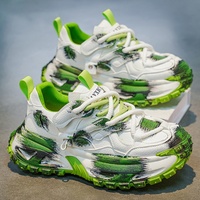 Chaussures Dad Shoes pour Hommes, Nouvelle Collection Printemps 2026, Style Sport Décontracté Vieilli, Design de Niche Tendance, Polyvalentes, Semelle Épaisse, Tige en PU Plastique