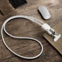 Câble tressé en nylon OEM 4-en-1 PD 60W 3A à charge rapide Type-C vers Type-C avec lanière pour appareil photo et écouteurs iOS