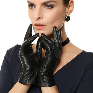 Gants d'hiver en cuir de mouton pur de haute qualité, fabriqués par OEM, respirants, écologiques, chauds, style uni, légers - Product Image 3