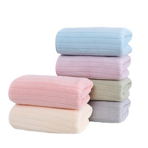 Toallas de Coral Fleece 75x35 cm de Secado Rápido, Rectangulares, para Uso Doméstico, de Color Sólido, Toalla Facial de Microfibra - Product Image 5