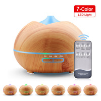 Offre Spéciale humidificateur d'air à ultrasons 400Ml diffuseur d'aromathérapie diffuseur d'huile essentielle électrique de Grain de bois pour la maison domestique