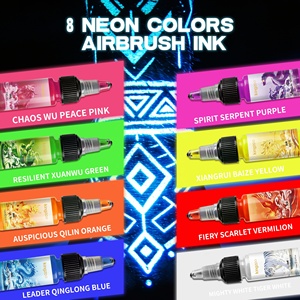 Pigmento Fluorescente UV para Tatuajes Temporales de 15 ml y 8 Colores, <span class=keywords><strong>Precio</strong></span> de Fábrica, Pigmento para Tatuajes con Aerógrafo, Personalización al por Mayor - Product Image 4