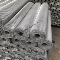 Rouleaux de maille en métal déployé en aluminium de trou de diamant d'approvisionnement d'usine pour la maille de plâtre de mur