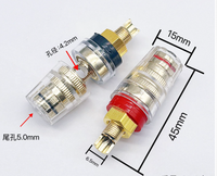 Banana Plug Socket Connector Hifi Binding Post for Amplifier Speaker Terminal Socket Connector 6mm 8mm M4 M6 M8