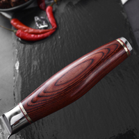 Couteau de chef de 8 pouces TELSTAR CK-466, acier damas VG10 de haute qualité, couteau de cuisine japonais, pour droitier, manche noir G10