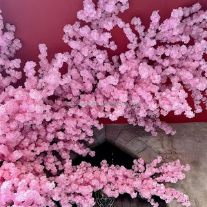 E-894 Vente en gros de fleurs artificielles en soie Sakura rose, <span class=keywords><strong>cerisier</strong></span> japonais à longues tiges, pour Pâques, Noël, rentrée scolaire - Product Image 2