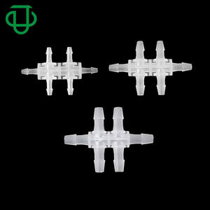 Connecteurs en silicone souple de haute qualité pour tuyaux d'eau et d'air, connecteurs Pagoda, connecteurs croisés à six voies, connecteurs à barbelés, réductions en gros disponibles, plastique - Product Image 5