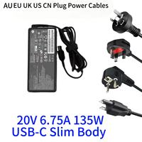 Chargeurs pour ordinateur portable 120W-140W compatibles avec Lenovo, adaptateur d'alimentation semi-standard mince de type C à 8,0 broches carrées multi-spécifications