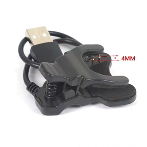 ใหม่สำหรับสมาร์ทวอทช์ สายชาร์จ USB อเนกประสงค์ พร้อมคลิปหนีบ 2/4 ขา ระยะห่างระหว่างขา 4/3/8/9 มม. สีดำ - Product Image 2