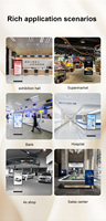 65 "intérieur Portable lecteur de publicité intelligente écran Lcd affiche affichage écran publicitaire équipement pour centre commercial