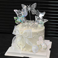 Bunte Schmetterling Kuchen Dekoration Festival Jubiläum Geständnis Göttin Geburtstags feier Dessert Tisch Ästhetik Dress up