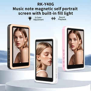 Monitor Magnético para Selfies, Pantalla para Cámara Trasera <span class=keywords><strong>de</strong></span> Teléfono, Monitor Inalámbrico para Selfies con <span class=keywords><strong>Luz</strong></span> <span class=keywords><strong>de</strong></span> Relleno para Transmisión en Vivo - Product Image 2