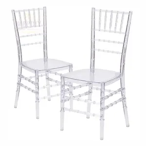 כסאות פלסטיק ניתנים לערמה לגרמנית נוחים לאירועים כיסא חתונה שקוף מפלסטיק