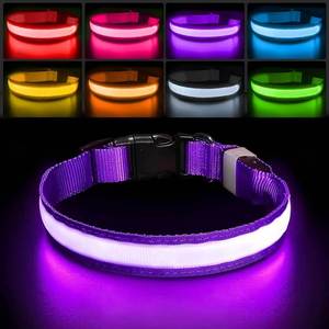 Electronic Pet LED <b>Dog</b> Collar Adjustable Flash Recharge Pet Collars Reflective LED Collars for <b>Dogs</b> Night Anti-Lost <b>Dog</b> Products - Product Image 2