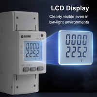 Compteur d'énergie numérique multifonctionnel intelligent Heyuan IOT électronique monophasé 60A avec affichage numérique